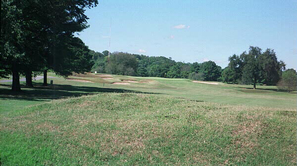 These unique cross mounds stretch across the entire 15th fairway at Holston Hills.