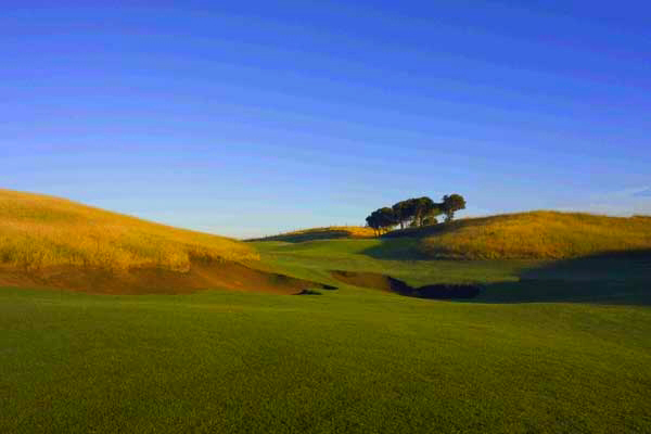 The ninth hole - golf land this good is rare in Melbourne â€œ and most other places in the world.