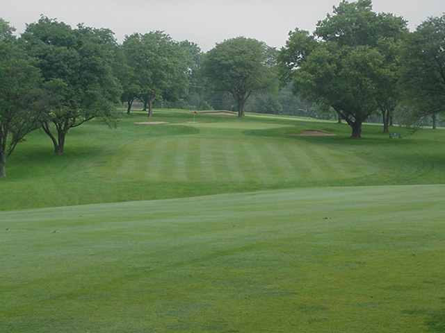 While the second to #10 is only a short iron, it is complicated by the stance and the small green.