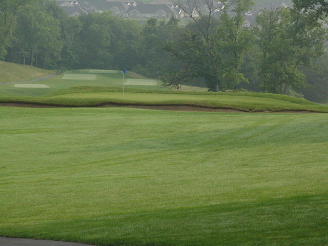 The bunker guarding the front of the second makes distance control a must.