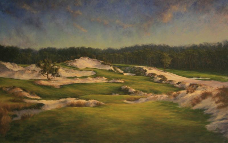 A work in progress - recent work of a near completed ninth at Cypress Point.