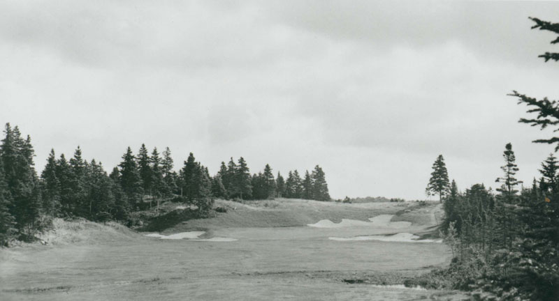 The original bunkering as seen here on the one shot 17th hole.