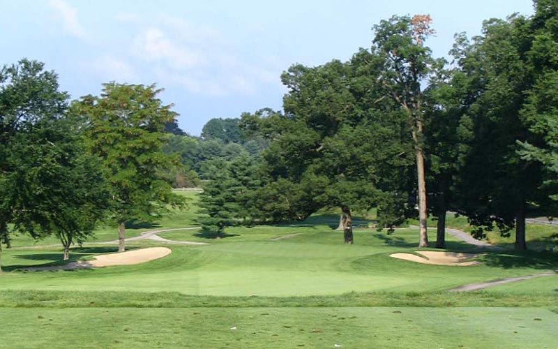 The eighth hole before the renovation 