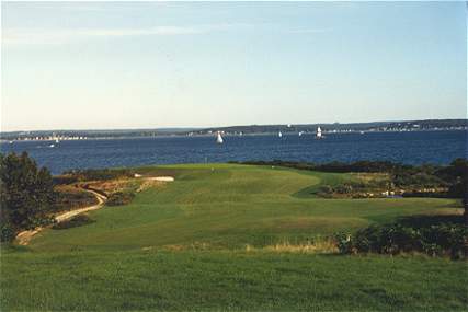The juxtaposition of art against nature - the 7th at Fishers Island