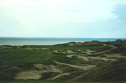 The 15th at Whistling Straits offers interesting playing angles.