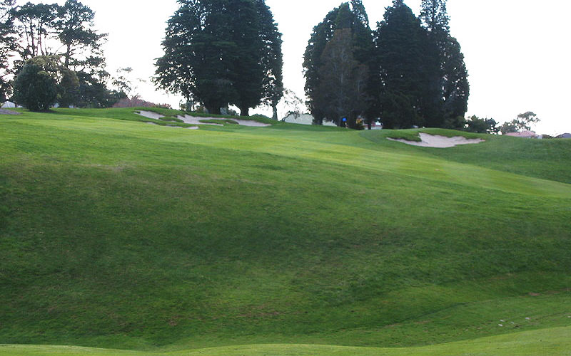 Approach to the sixth green.
