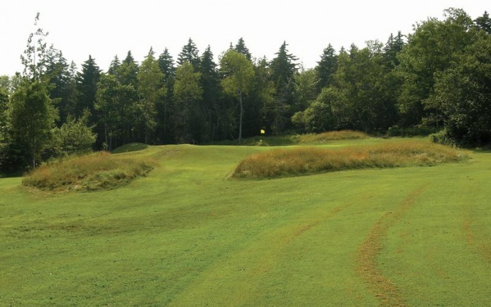 The course at North Haven Island, ME is accessible only by boat and is well worth the trip. The opening hole is seen above.