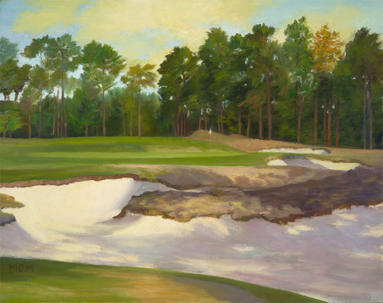 "The Imposing and Very Penal Bunker of #16, Pinehurst No. 2"