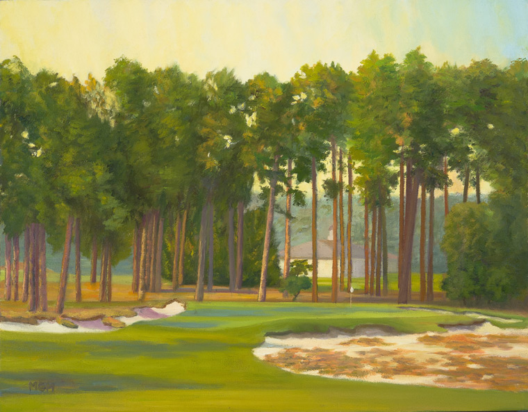 "Afternoon Sunlight, the 17th at Pinehurst #2"