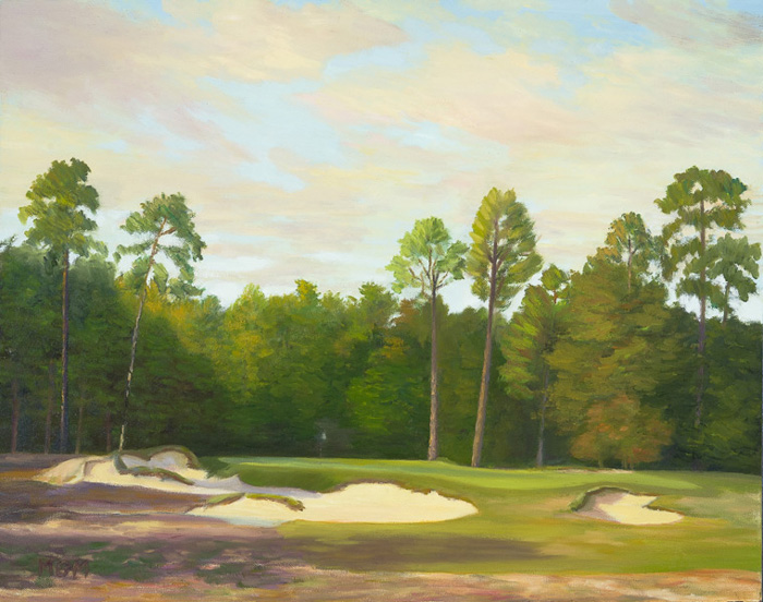 “The Secluded Ninth at Pinehurst #2″