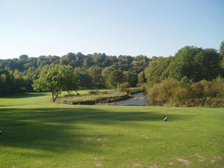 A fascinating array of choices greets the golfer on the sixteenth tee. Player A could decide to play a five wood straight ahead and leave himself with a full wedge to the green. Player B might hit a driver on a line some sixty yards farther right in hopes of a short chip and run to the green.
