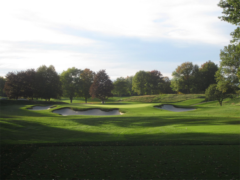 Carry it too deep onto this well –bunkered classic short hole and the tilt of Alison’s green becomes a major impediment to par. McMaster's 2013 work in establishing fescue in selective areas such as back right of this green will pay off handsomely in the years to come.