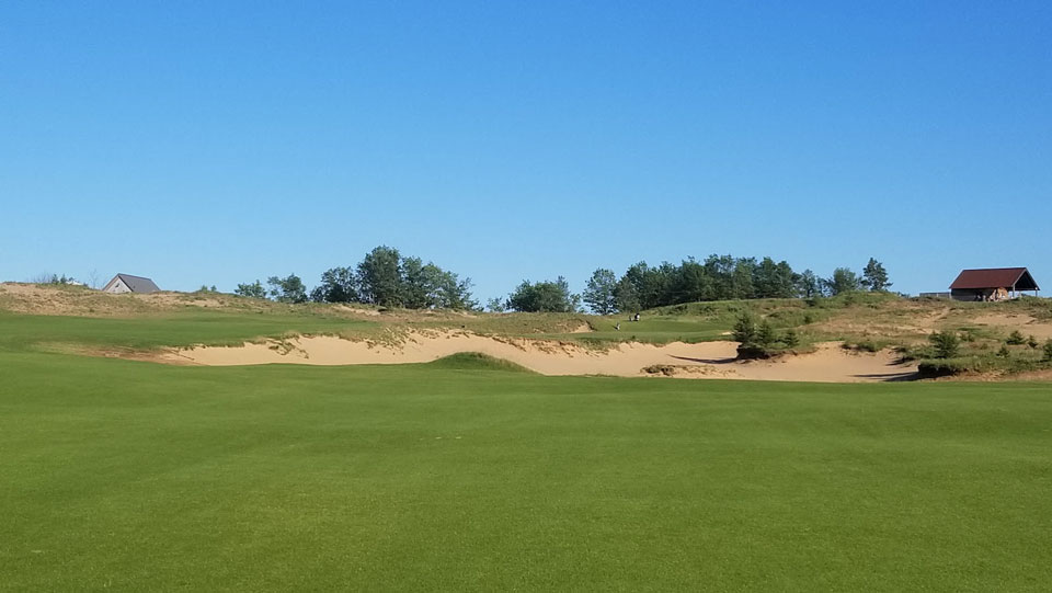 Sand Valley 18th tee