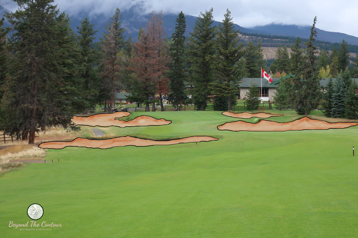 Some minor changes that are important, including sharpening the edges and fixed mowing lines working its way into the bunkers. Graphic by Ben Malach, Eclectic Golf Design