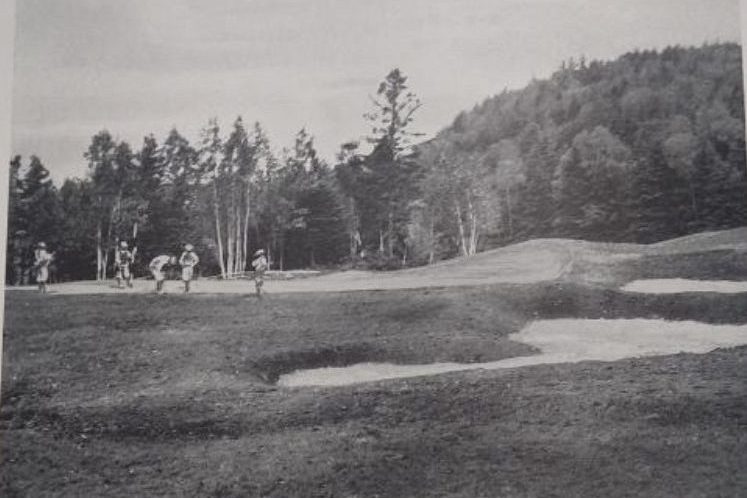 The original 9th green (the 8th on the plan above)