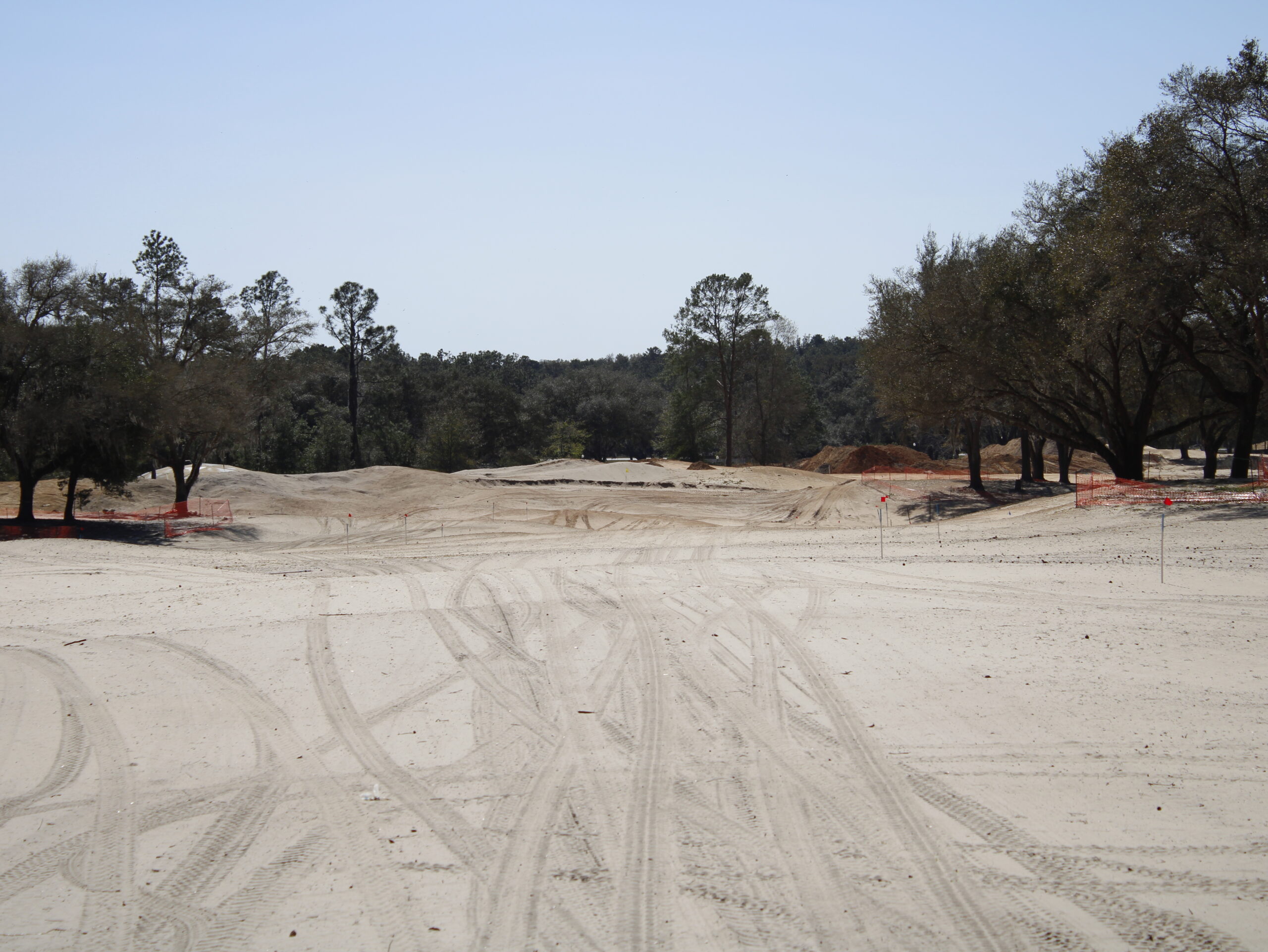 1st hole, Cabot Citrus Farms (Squeeze) under construction